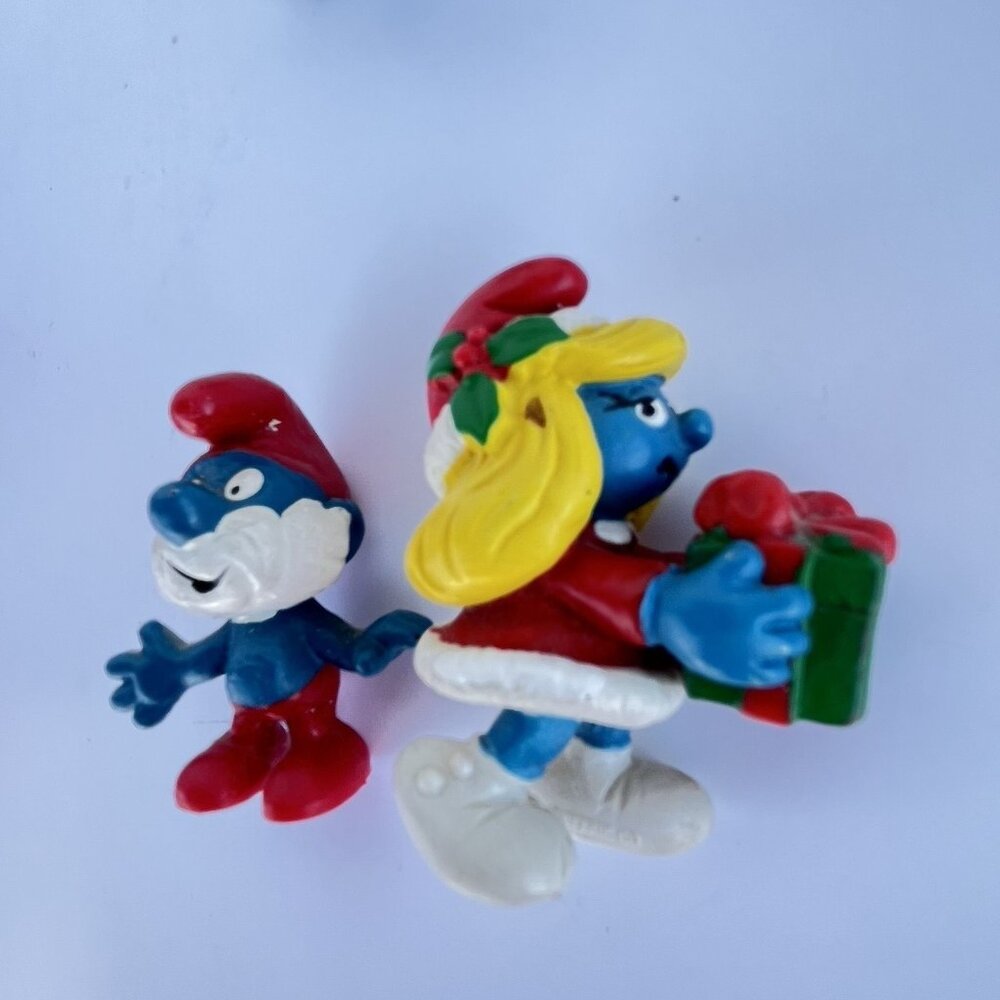 Smurfs Vintage Figure set of 8 Peyo Schleich Bully